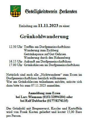 Grünkohlwanderung 2023